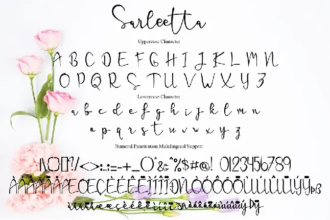 Sarleetta font