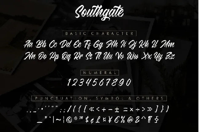 Southgate font