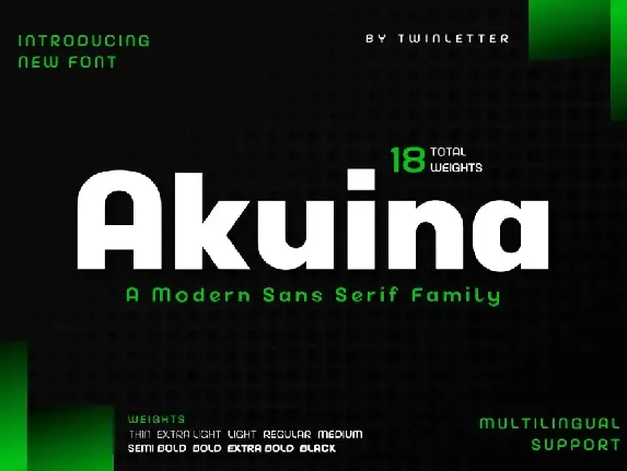 Akuina Personal use font