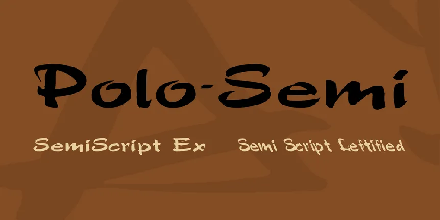 Polo-Semi font