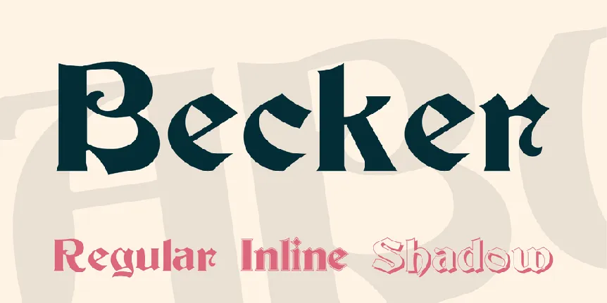 Becker font