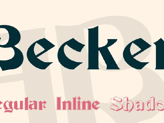 Becker font