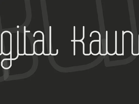 Digital Kauno font