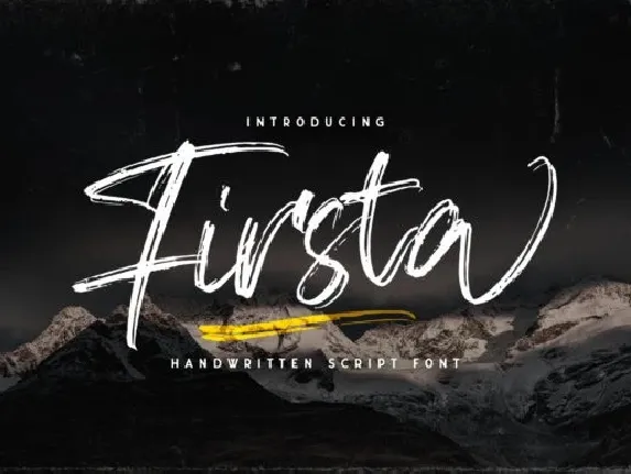 Firsta Brush font