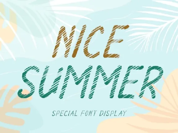 Nice Summer font