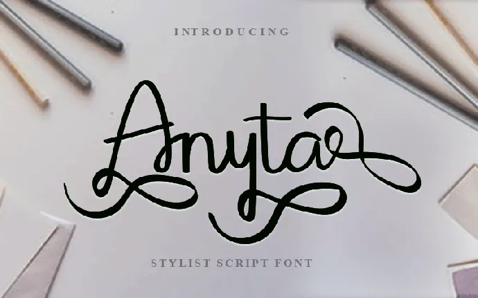 Anyta font