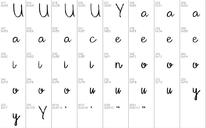 Anyta font