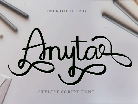 Anyta font