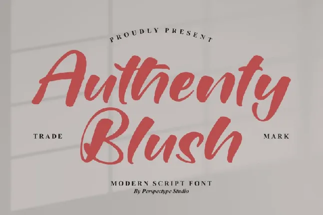 Authenty Blush font