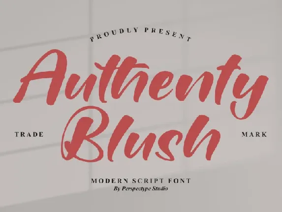 Authenty Blush font