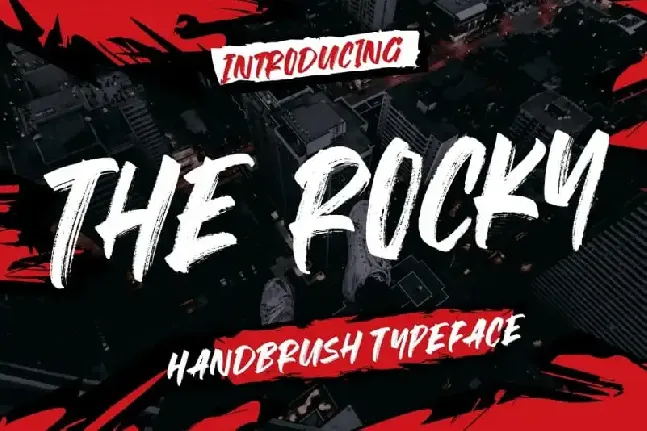 The Rocky Brush font