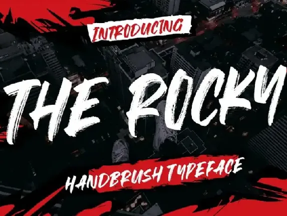 The Rocky Brush font