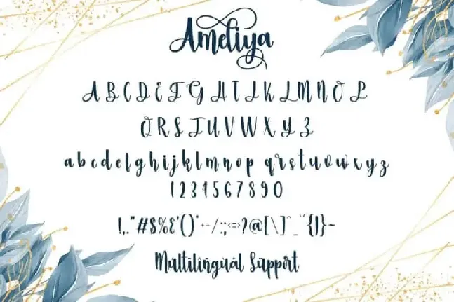 Ameliya Script font