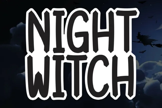 Night Witch Display font