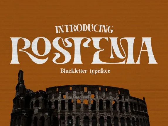 Rostema DEMO font