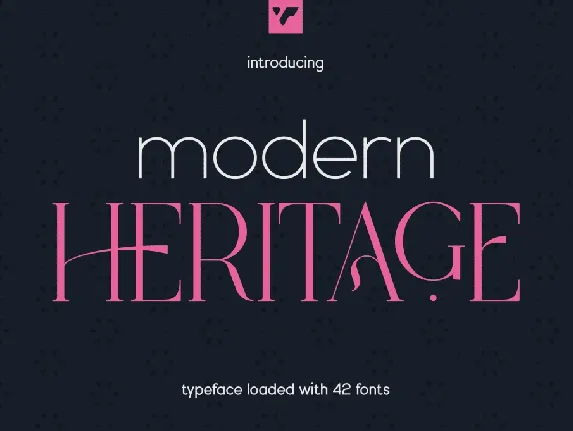 Modern Heritage font