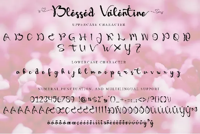 Blessed Valentine font