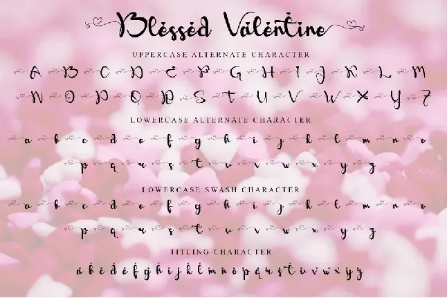 Blessed Valentine font