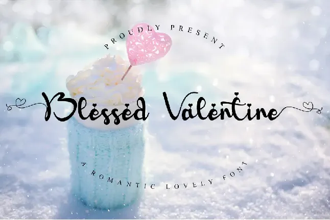 Blessed Valentine font