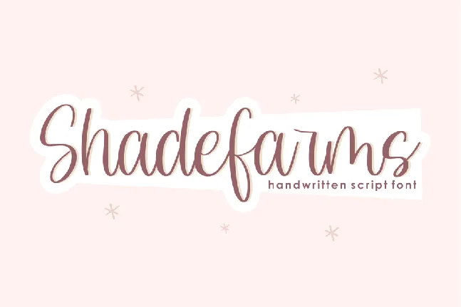 Shadefarms font