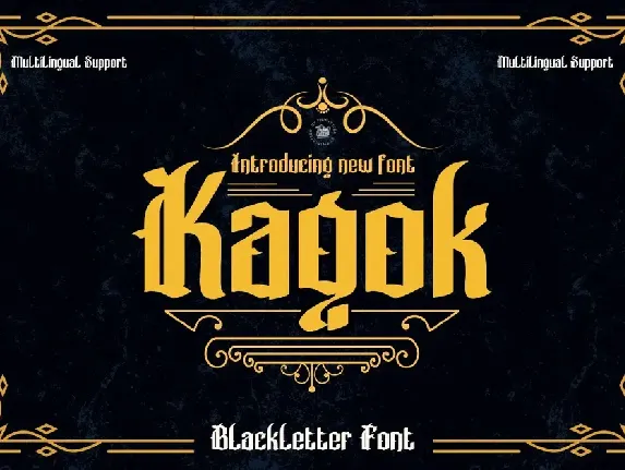 Kagok font