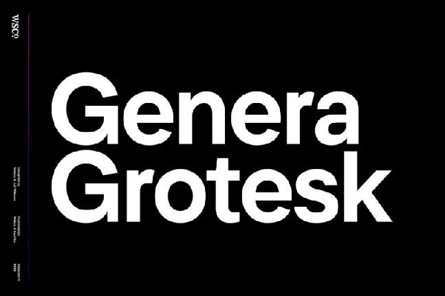 Genera Grotesk font