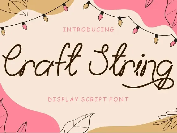 Craft String font