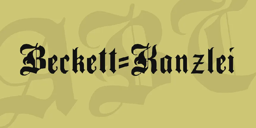 Beckett-Kanzlei font