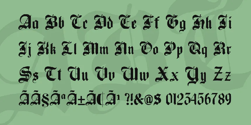 Beckett-Kanzlei font