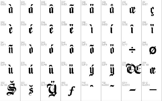 Beckett-Kanzlei font