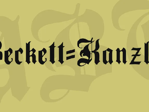 Beckett-Kanzlei font