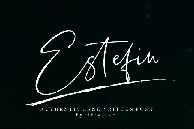 Estefin Script font