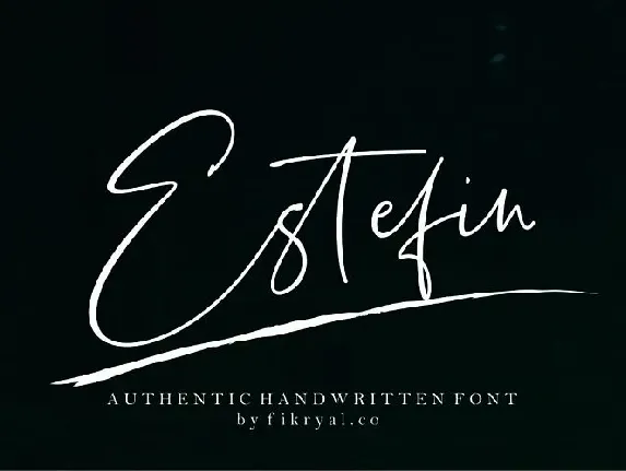 Estefin Script font