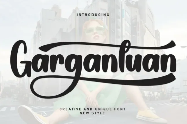 Gargantuan Script font