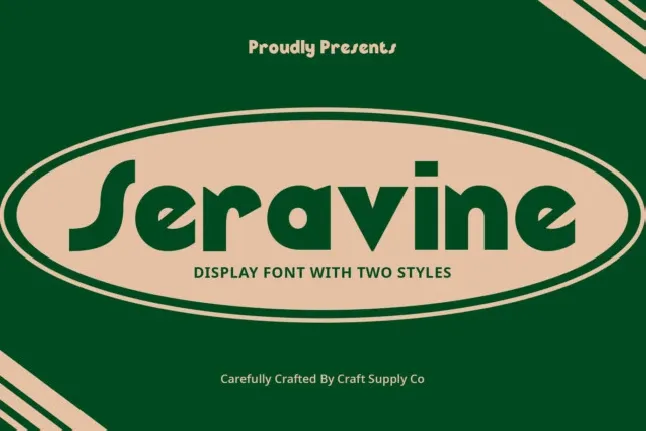 Seravine font