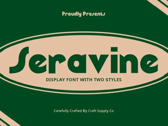 Seravine font