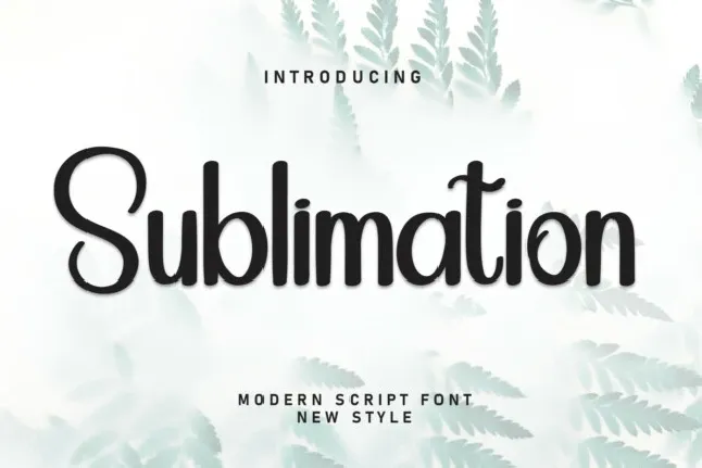 Sublimation Handwritten font