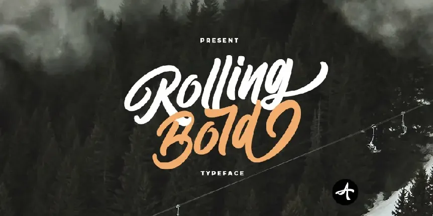 Rolling Bold font