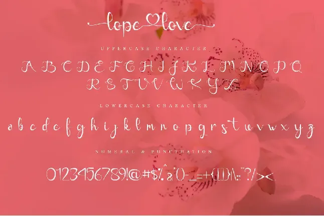 lope love - Personal Use font