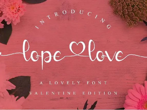 lope love - Personal Use font