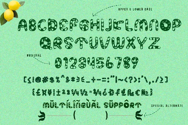 ASPARAGUS font