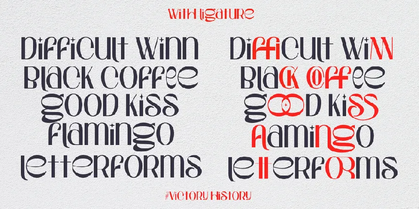 Victory History Demo font