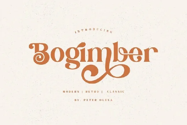 Bogimber font