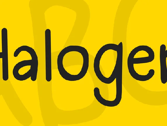 Halogen font