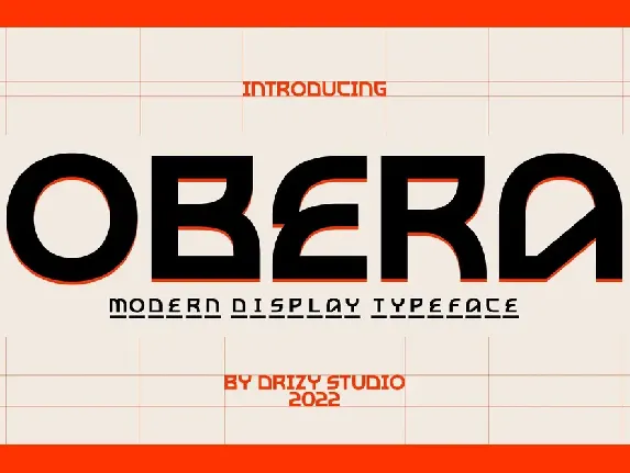 Obera font