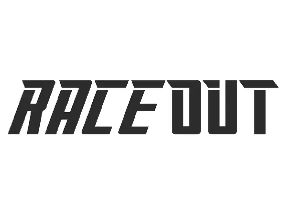 Raceout font