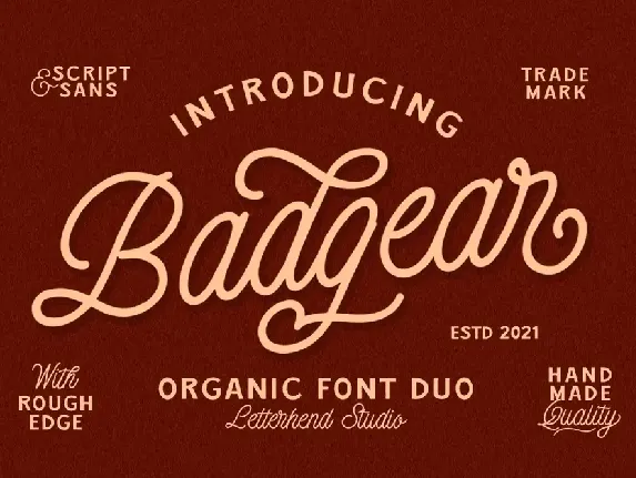 Badgear font