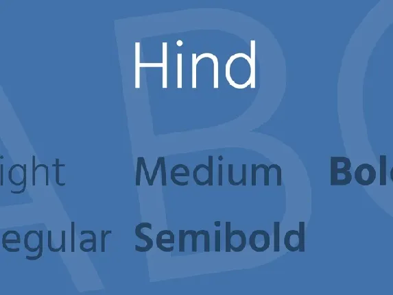 Hind Family font