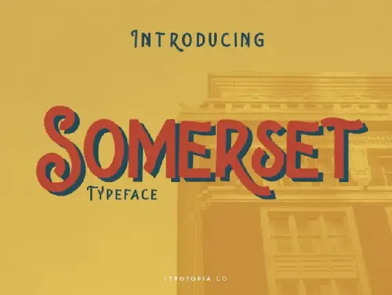 Somerset Display font