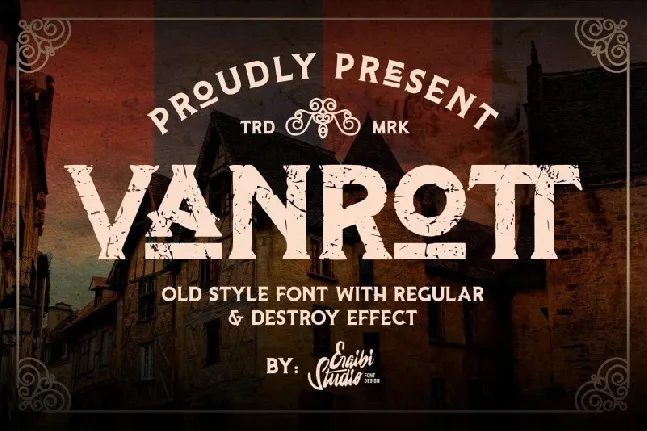 Vanrott Display font